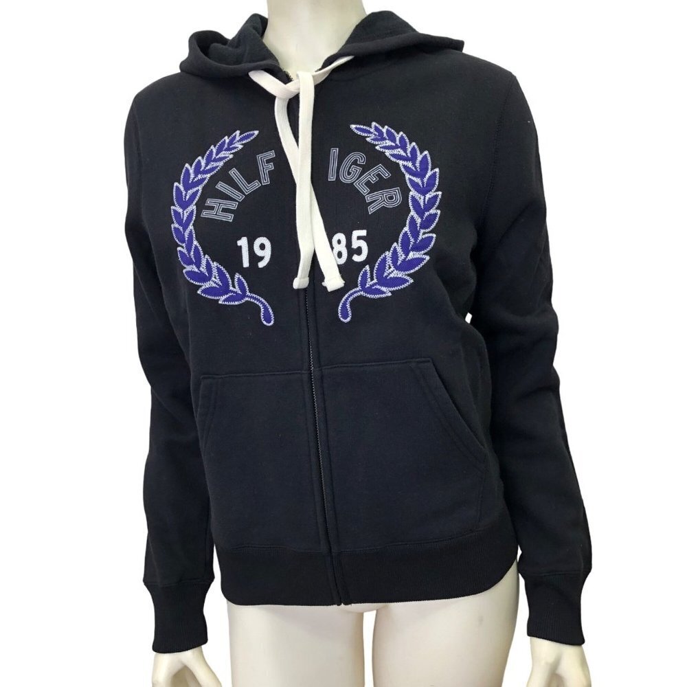 TOMMY HILFIGER FULL ZIP WOMEN HOODIE MD NEW‎ WITH TAG